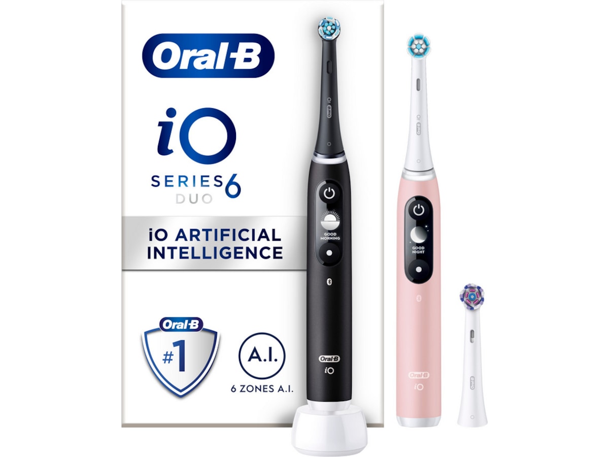 Oral-B iO6 Eltandborste (svart lava & pink sand) Eltandborste