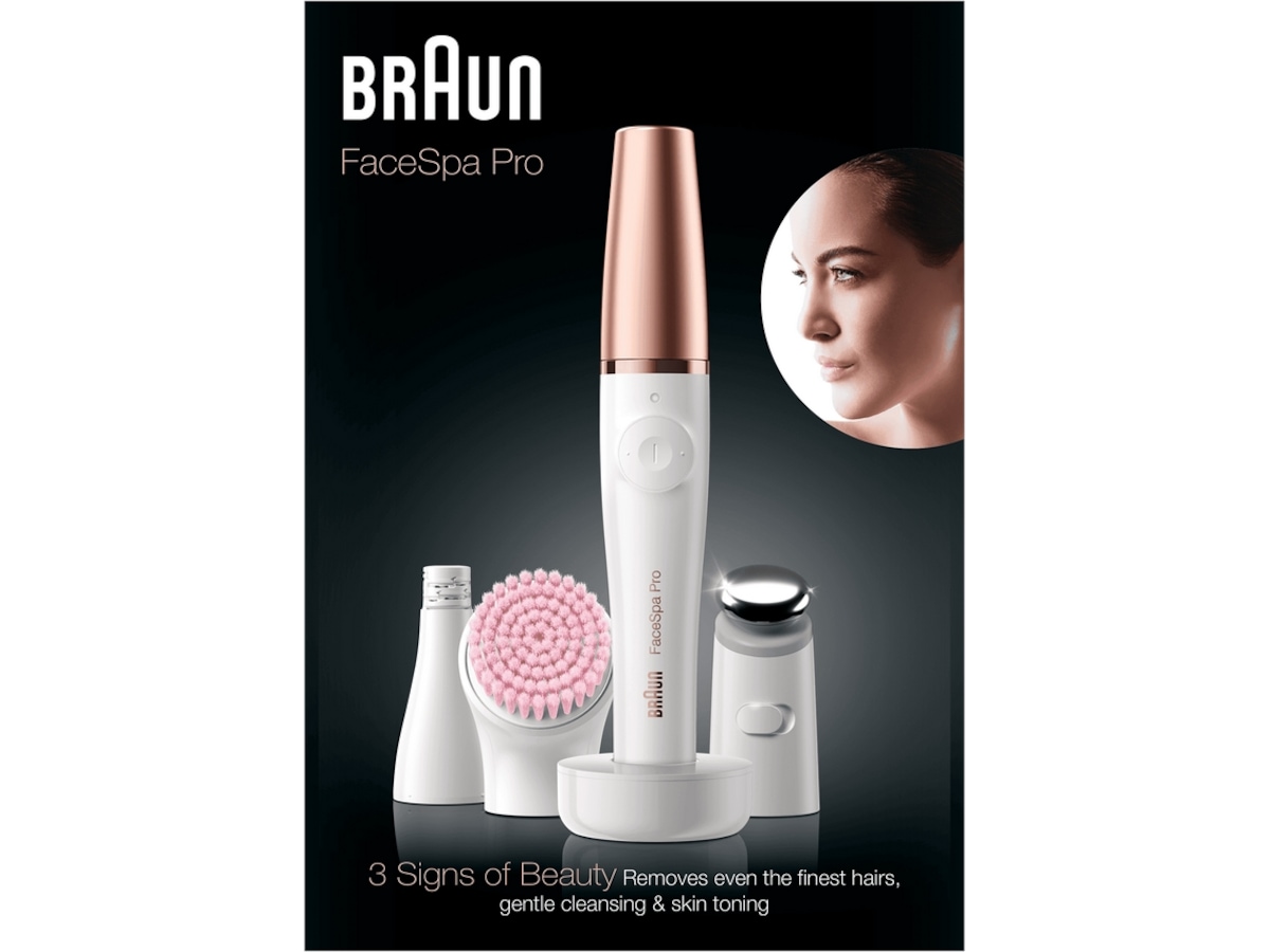 Braun FaceSpa Pro 912 Ansiktsepilator (vit/ brons) Epilator & IPL-hårborttagning