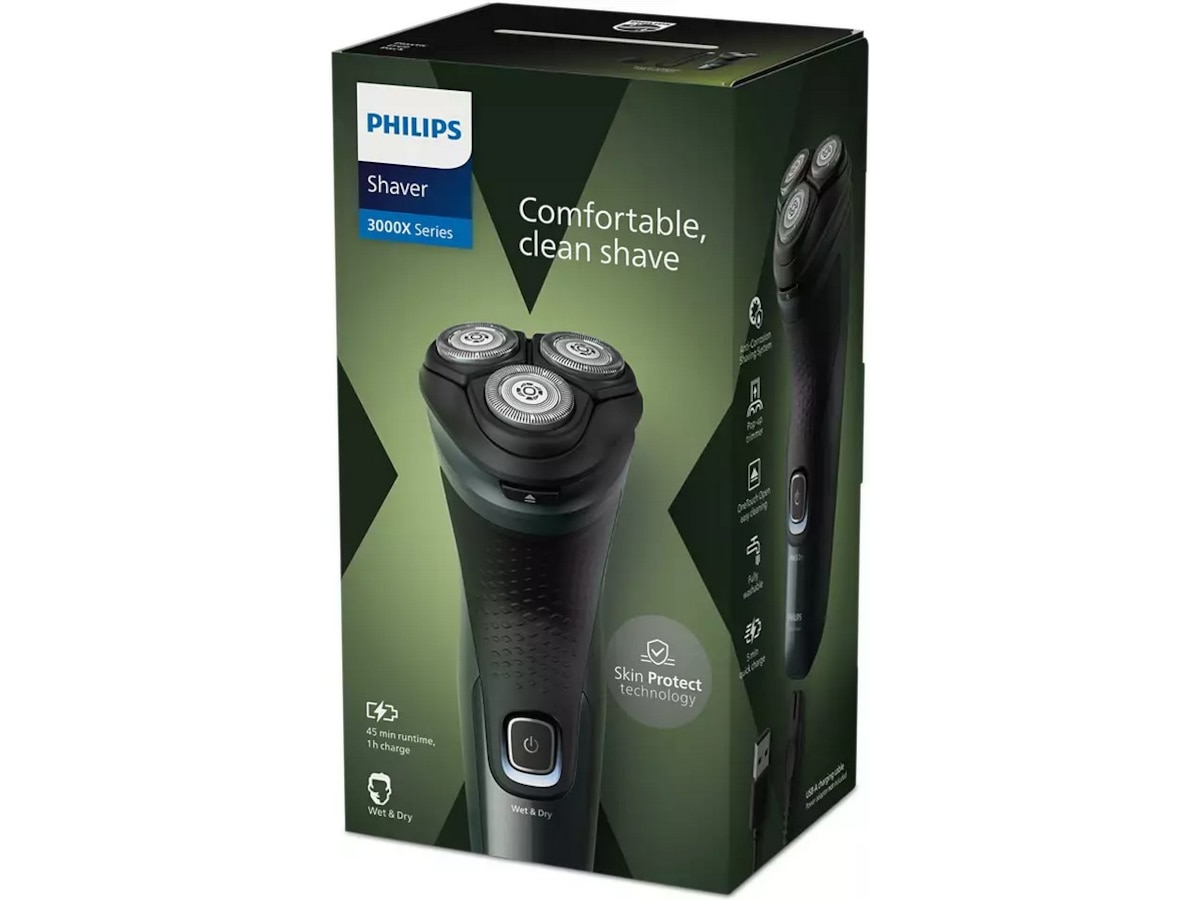 Philips Shaver X3052/00 Elektrisk rakapparat för vått och torrt bruk Rakapparat