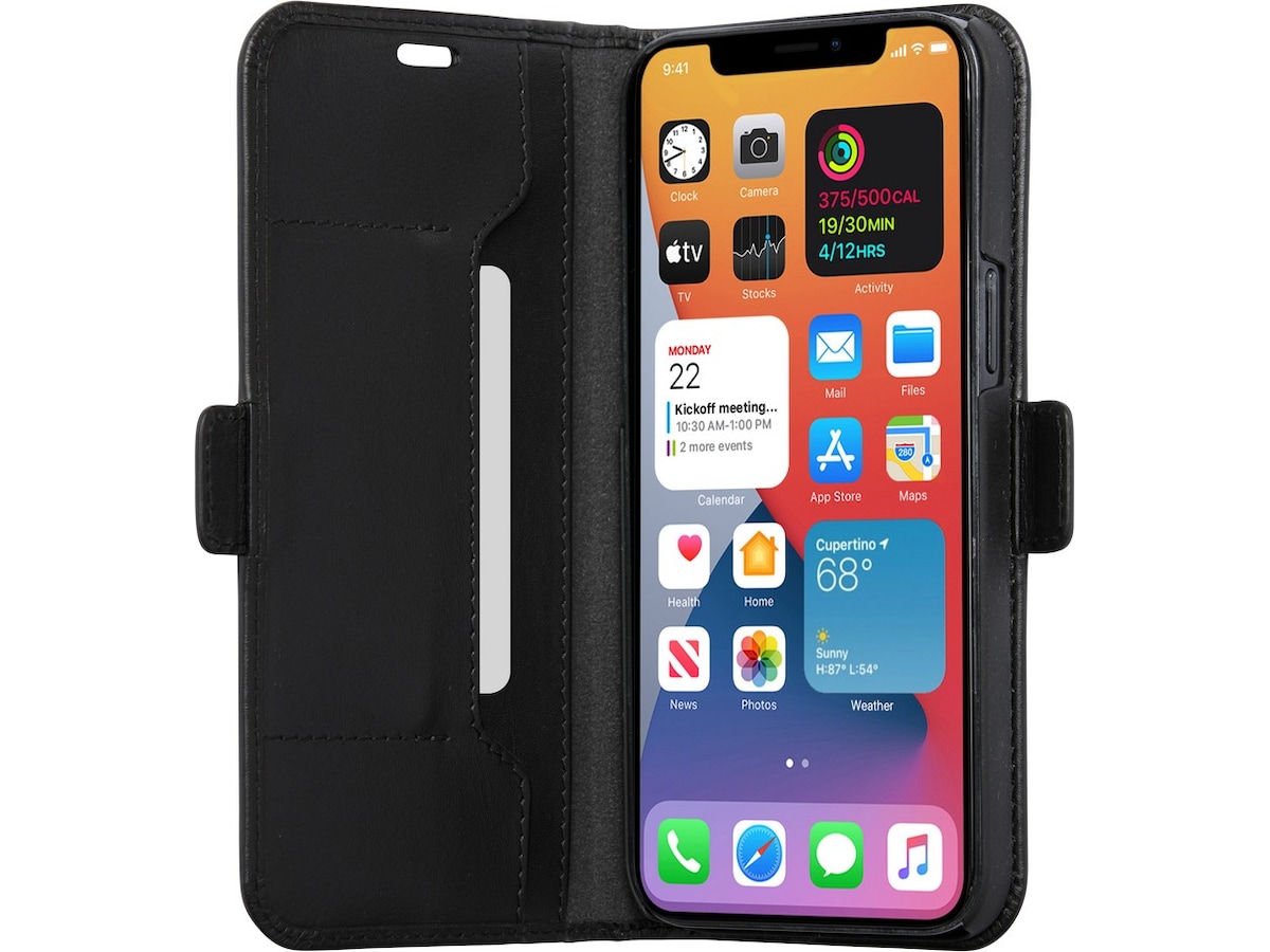 iPhone 12 /12 Pro Copenhagen Slim plånboksfodral från dbramante1928 - svart Skydd iPhone 12 /12 Pro Copenhagen Slim plånboksfodral från dbramante1928 - svart Skydd