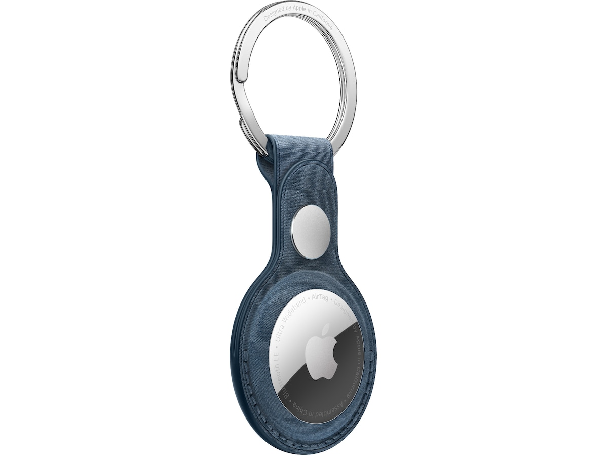 Apple AirTag FineWoven-nyckelring (stillahavsblå) GPS & spårning