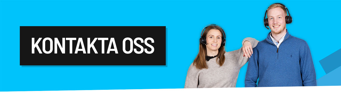 Kontakta oss, vi hjälper dig.