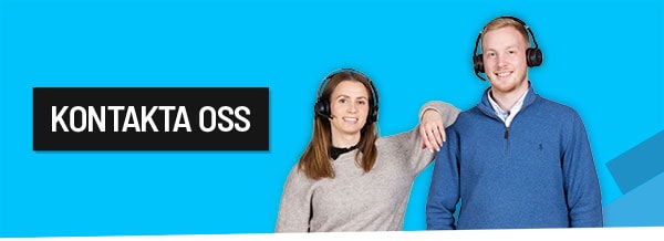 Kontakta oss, vi hjälper dig.