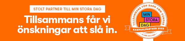 Stolt partner till organisationen Min Stora Dag