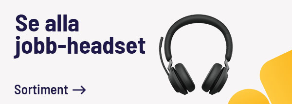Se vårt sortiment av headset till kontoret