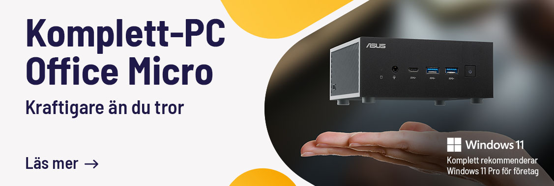 Komplett-PC Office Micro. Kraftfull dator i litet format