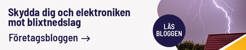 Skydda dig mot blixtnedslag, läs bloggen