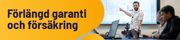 Förlängda garantier och försäkringar