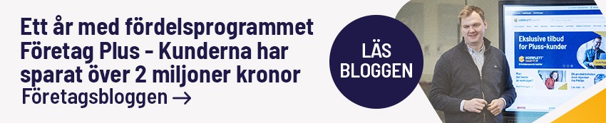 Första året med Företag Plus - Kunderna har sparat 2 miljoner kronor, läs mer i bloggen