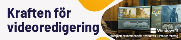 Komplett-PC anpassad för videoredigering
