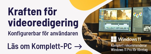 Komplett-PC anpassad för videoredigering