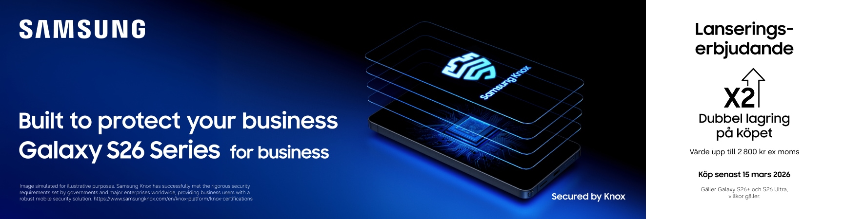 Lanseringserbjudande på nya Samsung Galaxy S26-serien