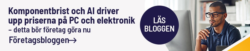 Komponentbris och AI driver upp priserna. Läs mer i bloggen