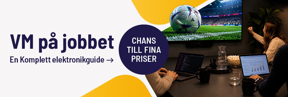 VM på jobbet. Vi har elektroniken