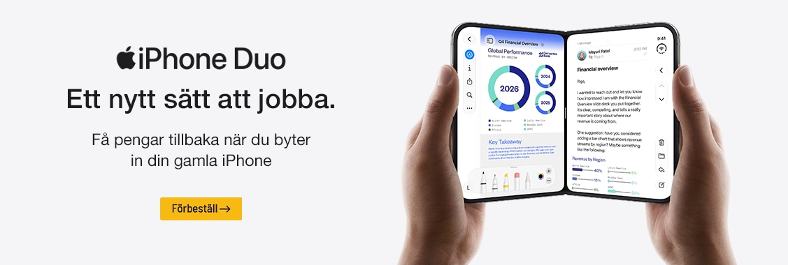 Förbeställ nya iPhone Duo till företaget