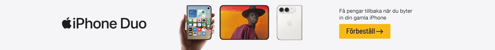 Förbeställ nya iPhone Duo för företag