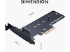 Akasa M.2 SSD to PCIe adapter card Tillbehör
