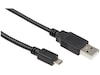 USB-A till USB Micro-B kabel 2m (svart) USB-kablar