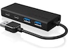ICY BOX USB-A Hub Dockningsstation och USB-hub