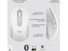 Logitech Signature M650 Large trådlös mus Offwhite Mus