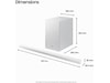 Samsung HW-S711D soundbar med subwoofer (vit) Soundbars