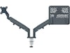 Leitz Ergo Monitorarm & Laptop-Stativ, platsbesparande Bord- & väggfäste