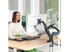 Leitz Ergo Monitorarm & Laptop-Stativ, platsbesparande Bord- & väggfäste