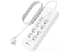 Belkin Strömförgrening 8x uttag och 2x USB 2m (vit) Överspänningsskydd