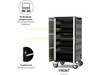 Port Design Charging Cabinet 30 Notebooks + Rack 19' Batteri och laddare