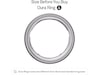 Oura Ring 4 Smart Ring str. 11 (borstad silver) Smart ring