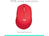 Logitech M330 Silent Plus Trådlös Röd Mus
