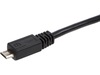 USB-A till USB Micro-B kabel 3m (svart) USB-kablar