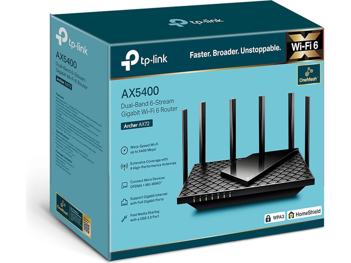 TP-Link Archer AX72 WiFi 6 Gaming Router Router