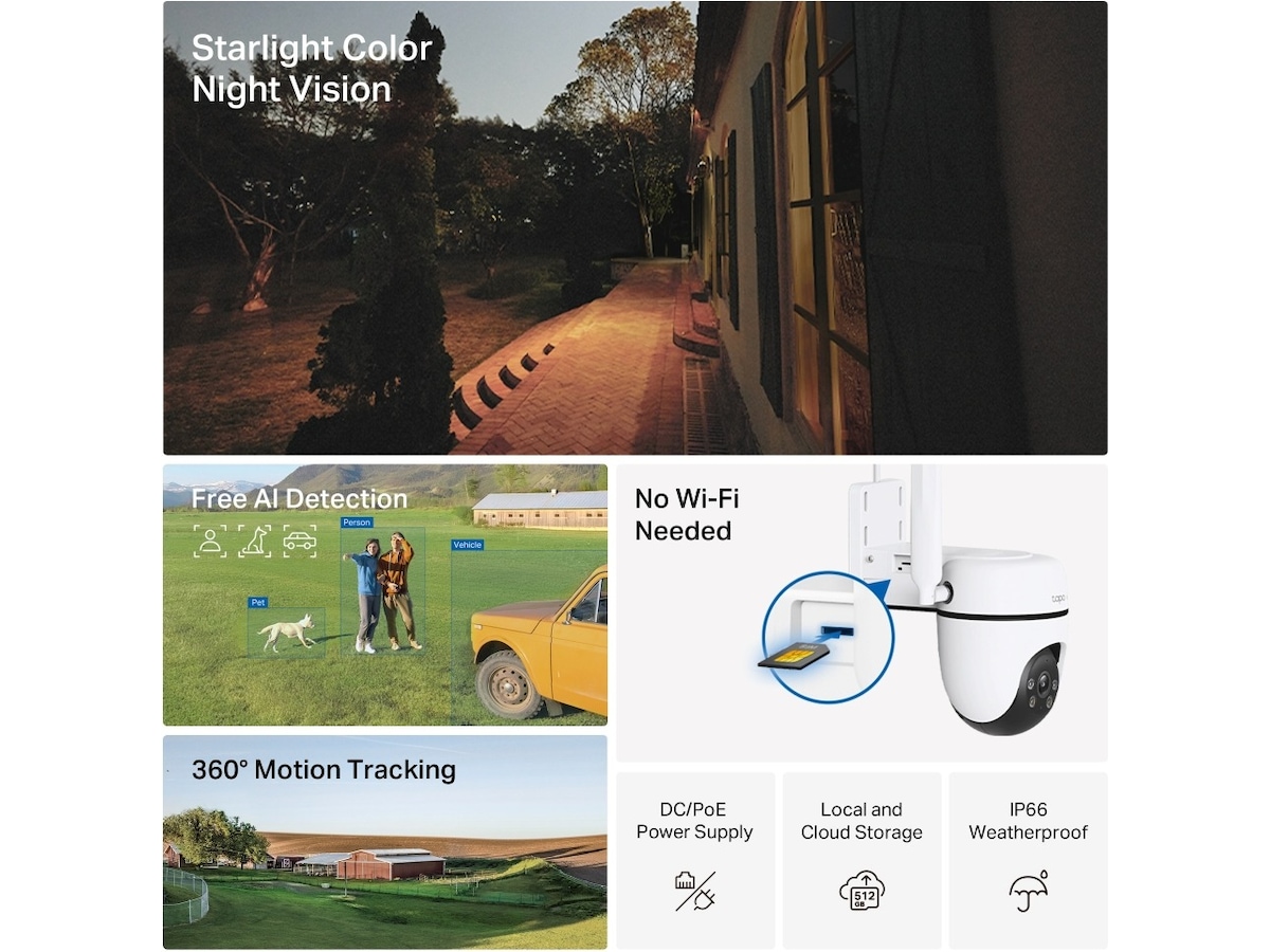 Tapo C501GW 4G övervakningskamera Övervakningskamera