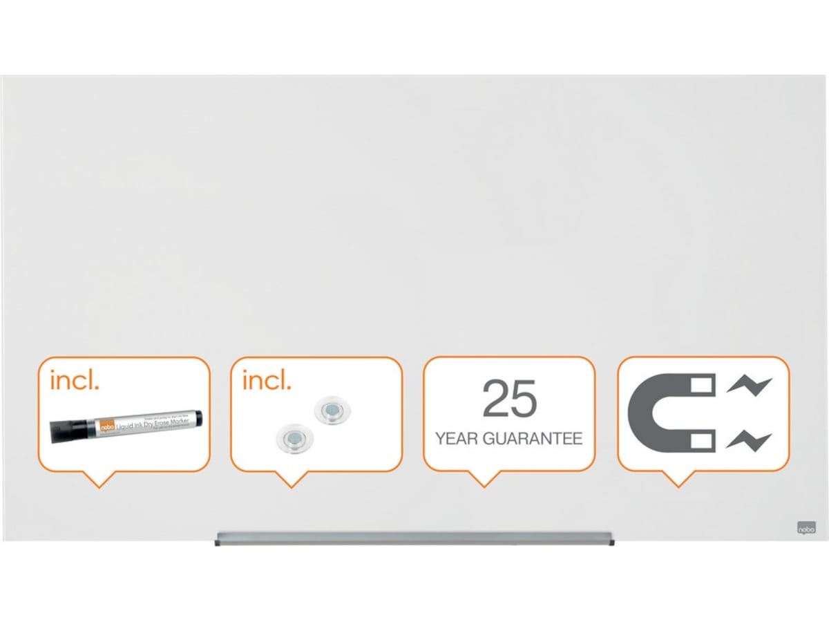 Nobo Whiteboard Glas Widescreen 57" Glastavlor