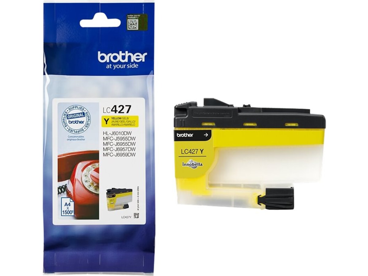 Brother bläck LC427Y Gul Bläckpatron