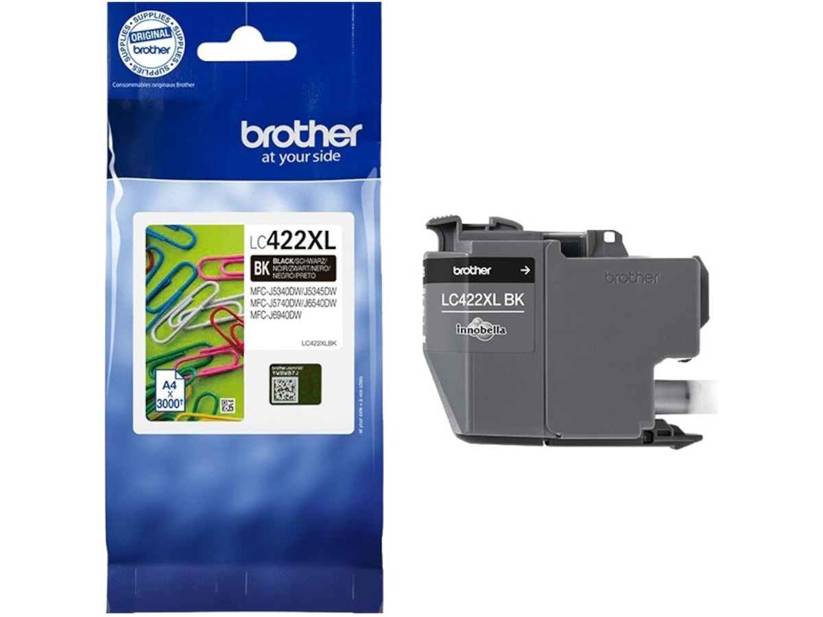 Brother bläck LC422XLBK Svart Bläckpatron