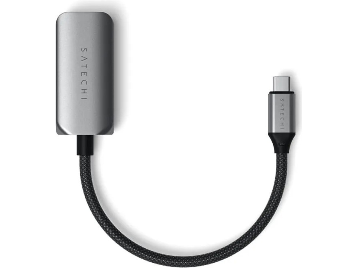 Satechi USB-C til Ethernet Adapter 18cm (grå) Kabel adapter och övergångar