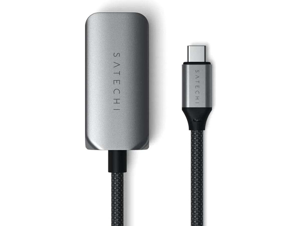 Satechi USB-C til Ethernet Adapter 18cm (grå) Kabel adapter och övergångar