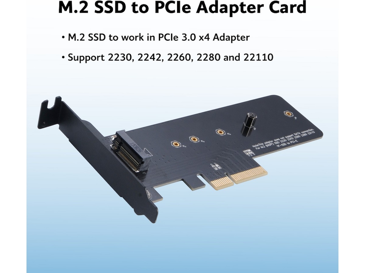 Akasa M.2 SSD to PCIe adapter card Tillbehör