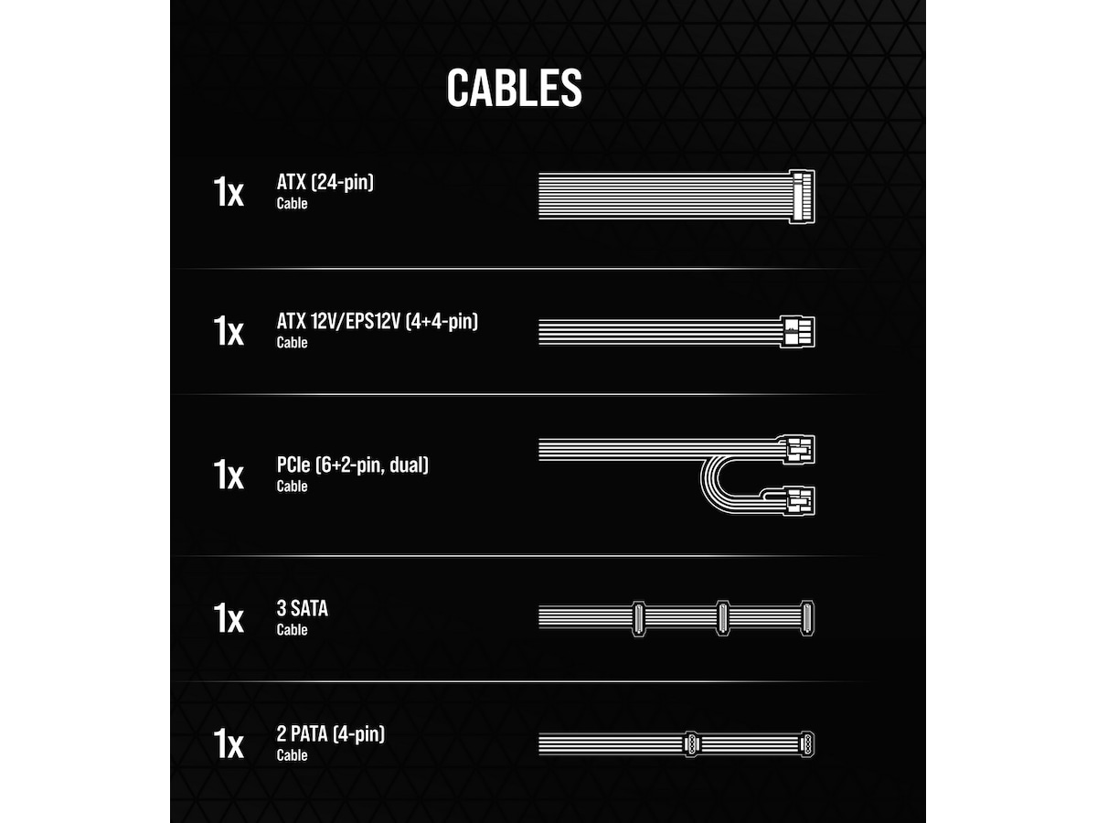 Corsair CX Series CX650 650 Watt PSU Nätaggregat