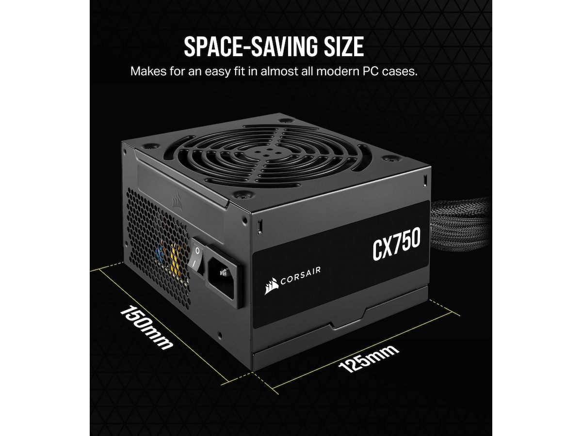 Corsair CX Series CX750 750 Watt PSU Nätaggregat