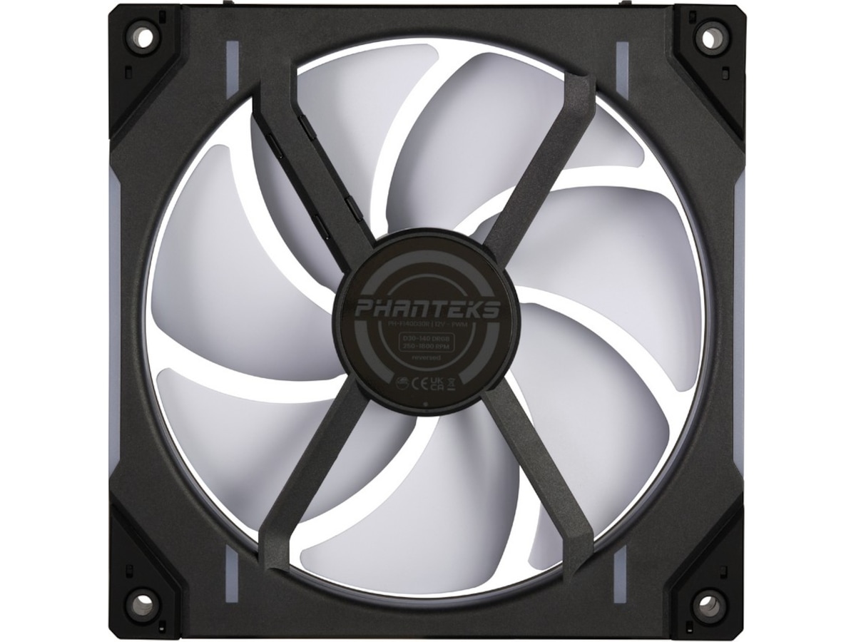 Phanteks D30 140mm PWM DRGB Reverse Fläkt 3-Pack (svart) Fläkt
