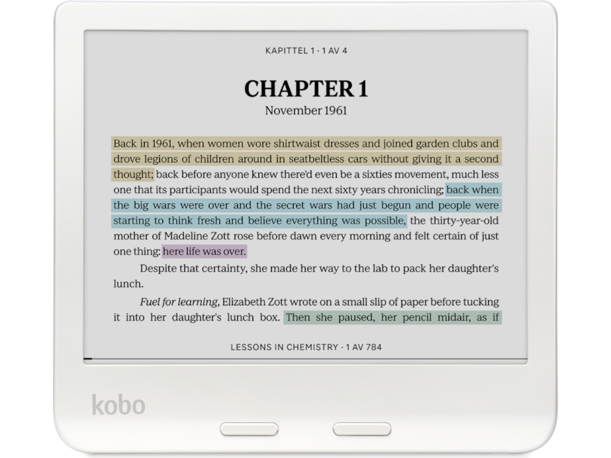 Kobo Libra Colour 7" 32GB (vit) E-bokläsare