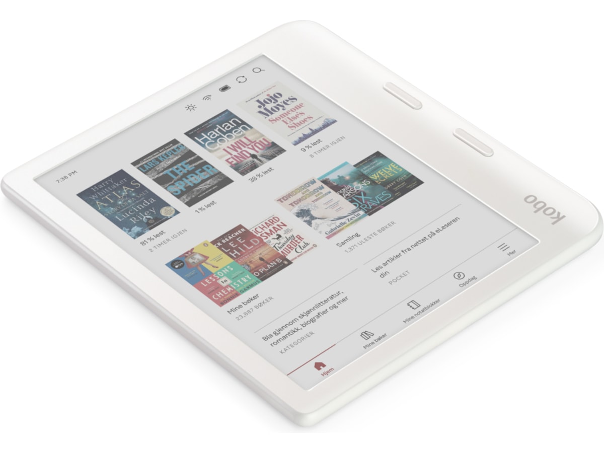 Kobo Libra Colour 7" 32GB (vit) E-bokläsare