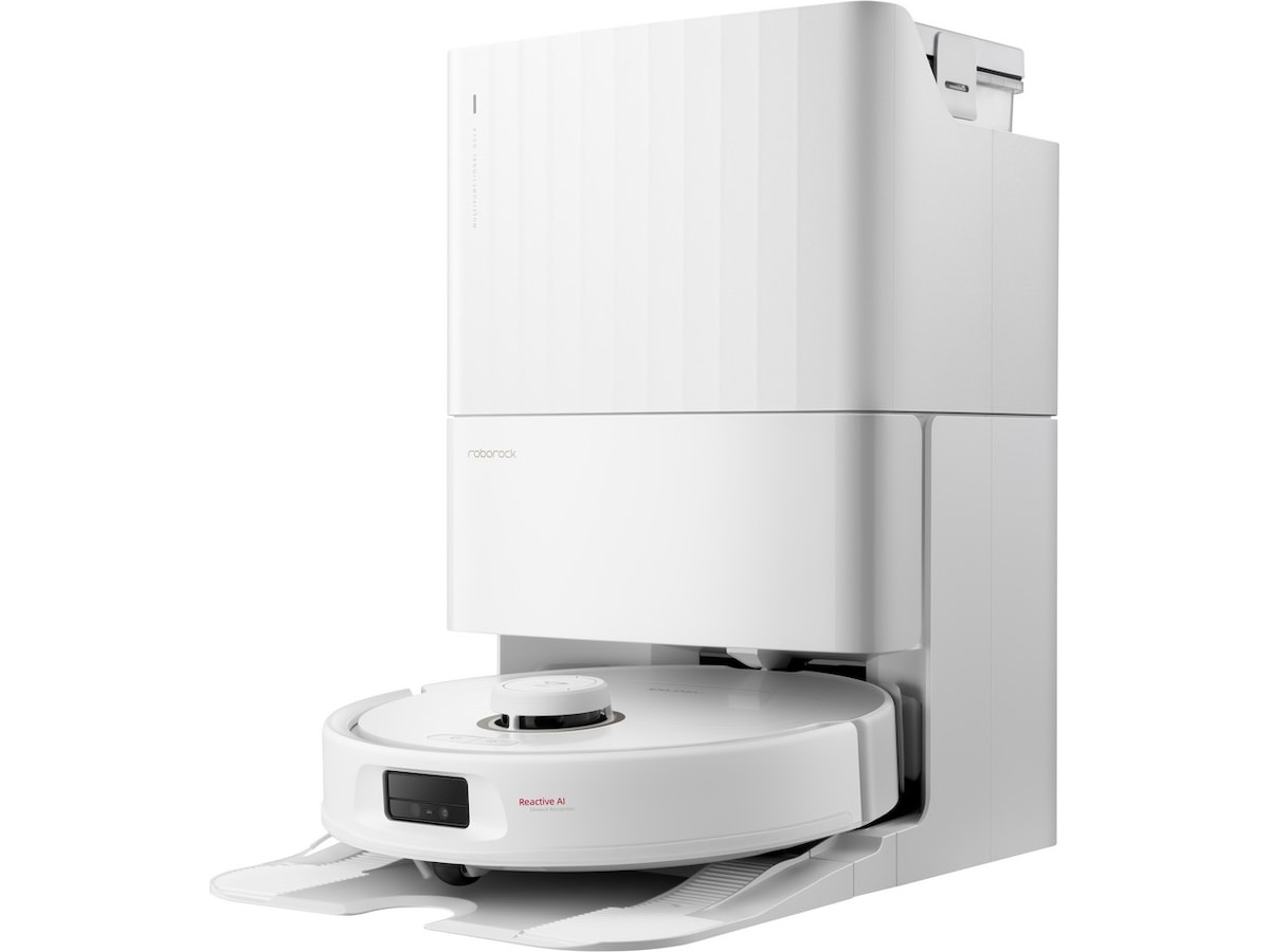 Roborock Qrevo MaxV Robotdammsugare (vit) Robotdammsugare