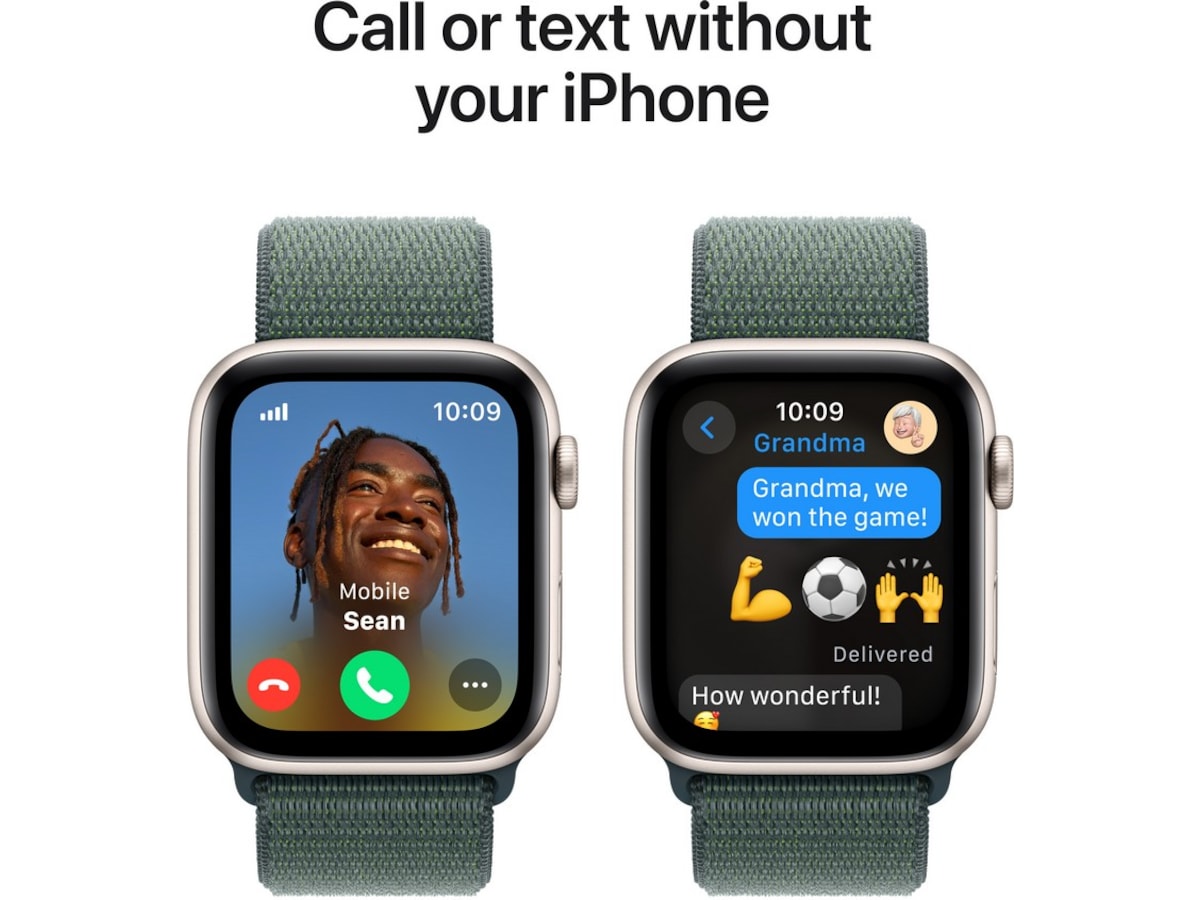 Apple Watch SE 44mm GPS + LTE Aluminium (stjärnglans) Smartwatches