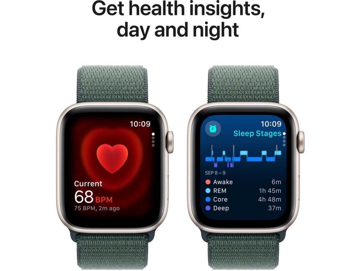 Apple Watch SE 44mm GPS + LTE Aluminium (stjärnglans) Smartwatches