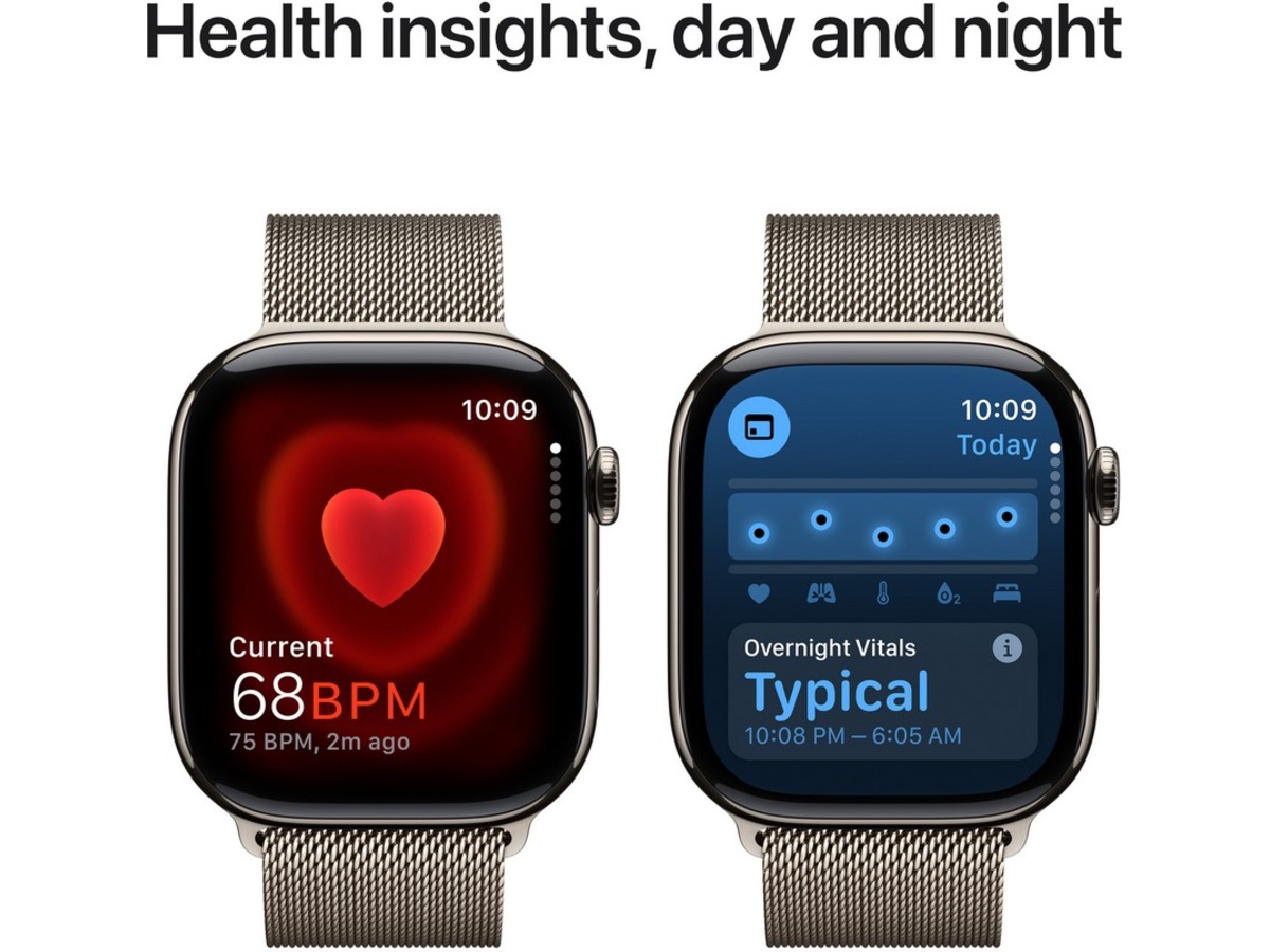 Apple Watch Series 10 46mm GPS + LTE Titan (naturlig) Smartwatches