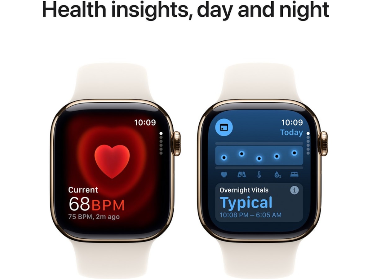 Apple Watch Series 10 GPS + LTE 42mm Titan (guld) Smartwatches